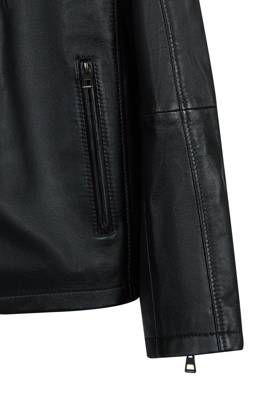 Romeo Male Black Hooded Leather Coats