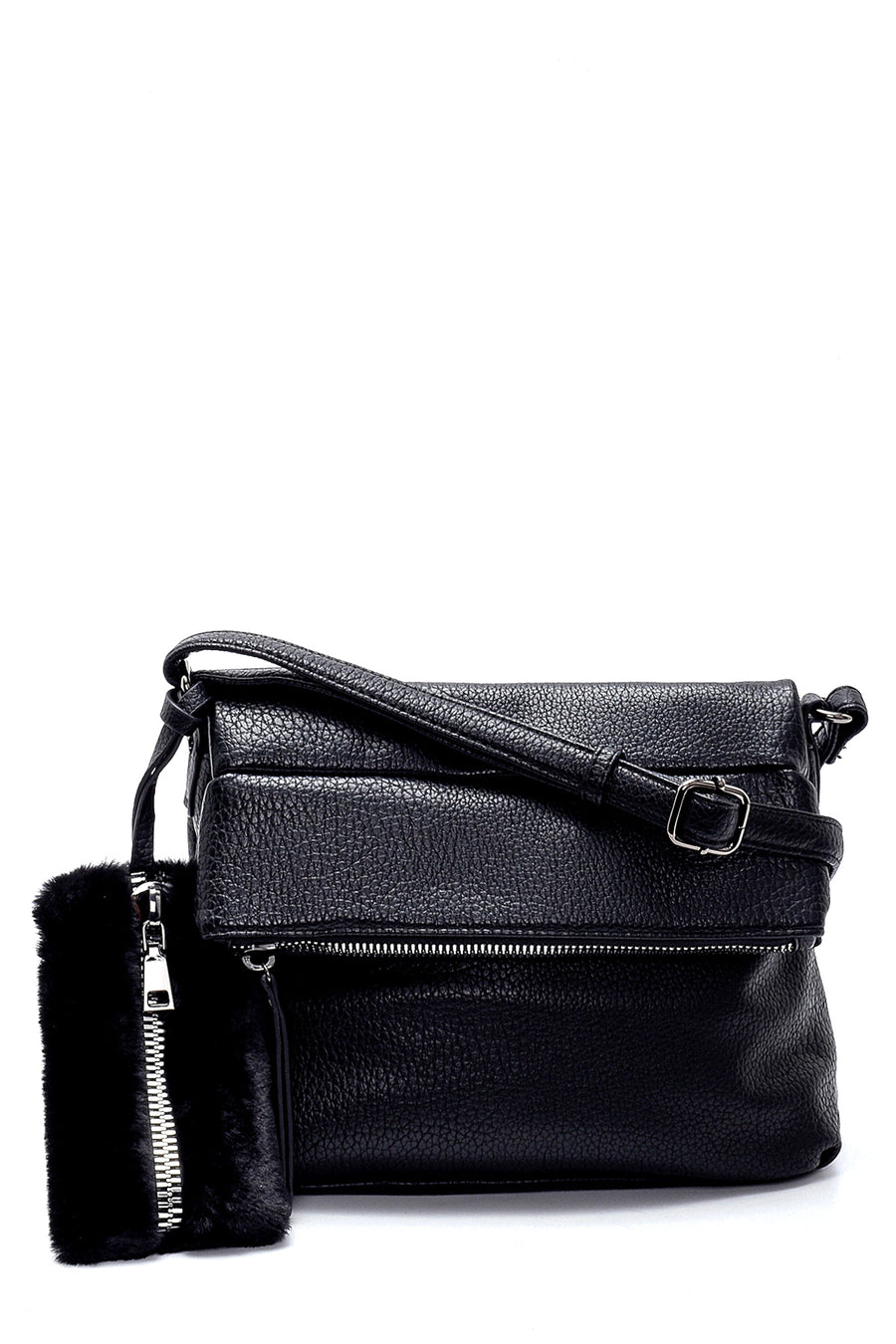 Women's Plush Detailed Crossbody Bag 20WBD264018 | Derimod