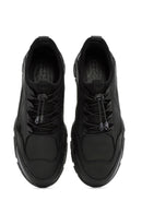 Men's Black Lace-up Leather Sneaker | Derimod