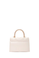 Women's Cream Long Strap Quilted Handbag | Derimod
