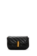 Women's Black Long Strap Quilted Crossbody Bag | Derimod
