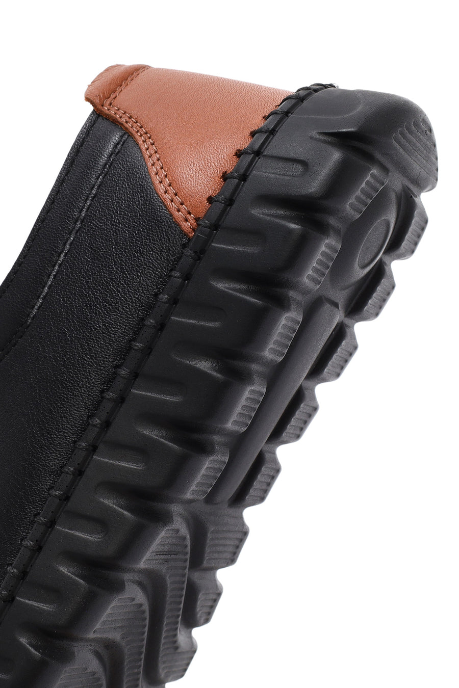 Kadın Siyah Bağcıklı Deri Sneaker