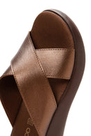 Women's Bronze Comfort Slippers | Derimod