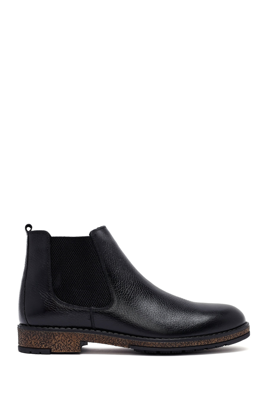Male Black Leather Chelsea Boots 25WFD6719FT | Derimod