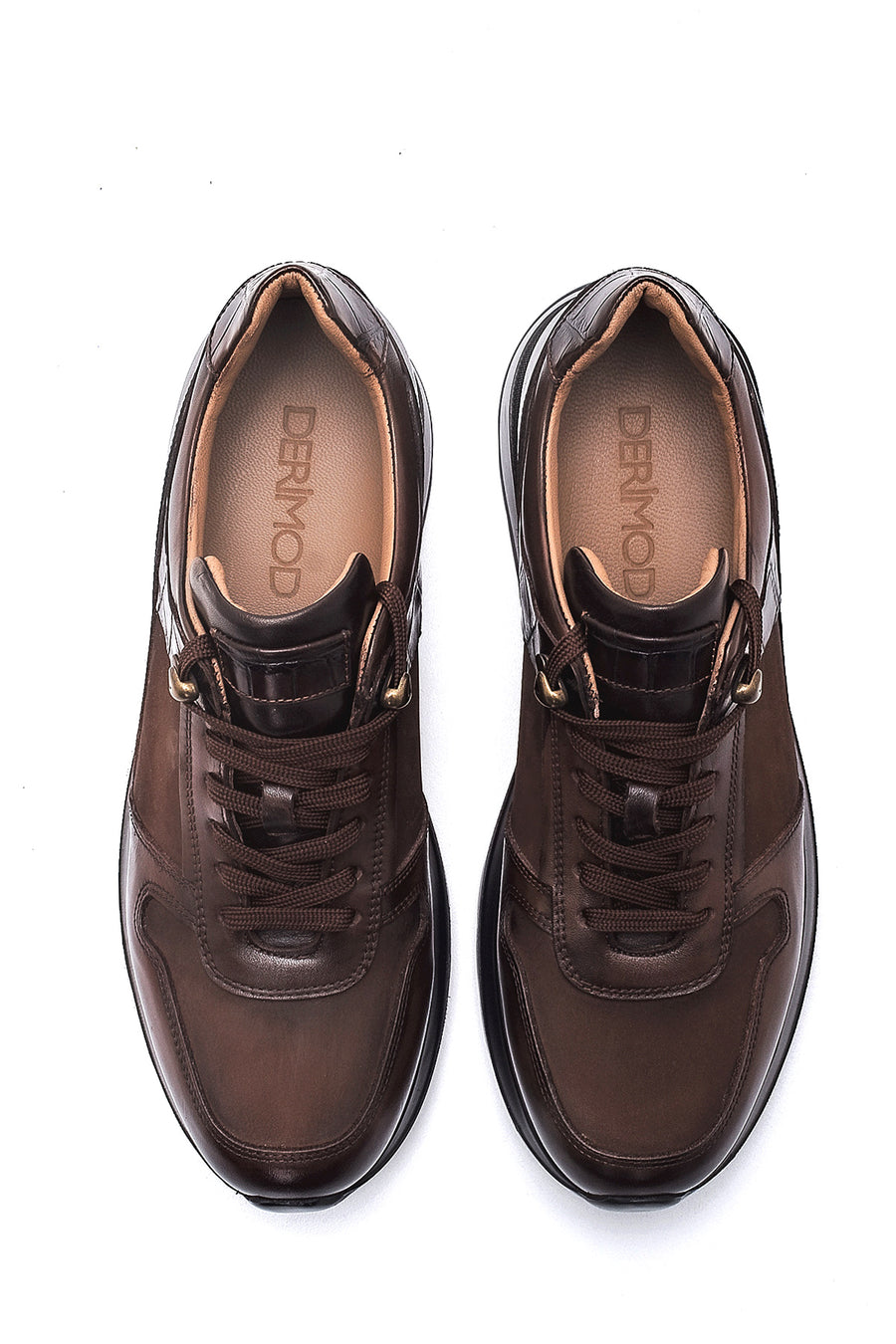 Men's Leather High Sole Sneaker