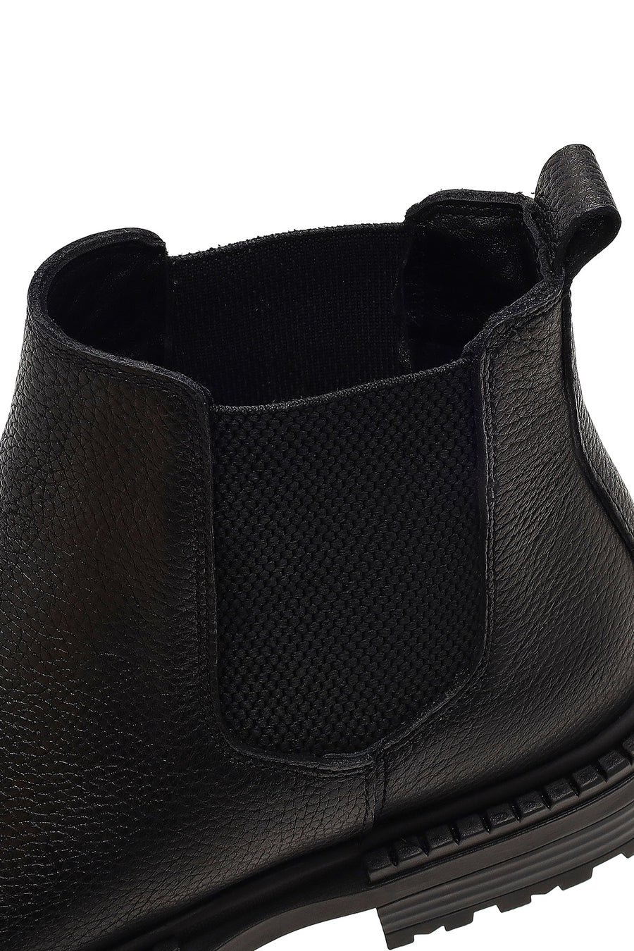 Men's Black Leather Chelsea Boot