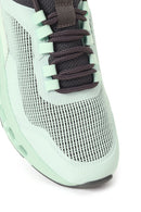 Derimod Zero Woman Green Thick-Soled Lace-Up Fabric Sneakers | Derimod