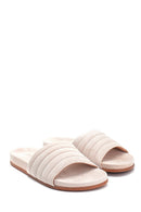 Women's Suede Leather Slippers | Derimod