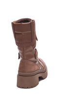 Women's Leather Thick Soled Boots | Derimod