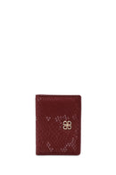 Women's Claret Red Printed Wallet | Derimod
