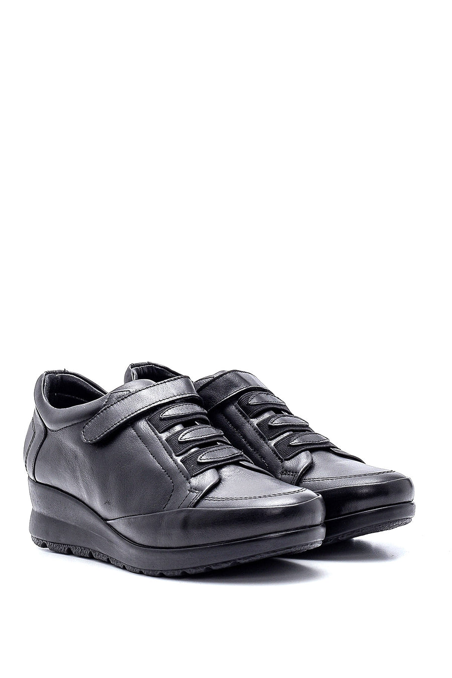 Women's Leather Casual Wedge Shoes