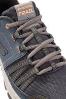 Skechers Men's Navy Blue Escape Plan Lace-Up Sneakers | Derimod