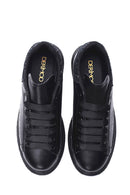Women's Black Thick Soled Sneaker | Derimod