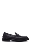 Kadın Siyah Deri Maskülen Loafer | Derimod