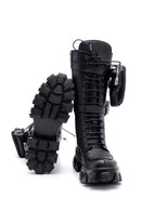 Women's Leather Bag Detailed Boots | Derimod