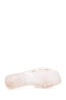 Women's Gold Transparent Jelly Slippers | Derimod