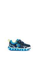 Geox Erkek Bebek Lacivert Lightyloo Bantlı Deri Sneaker | Derimod