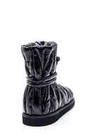 Women's Leather Shiny Puffy Boots | Derimod