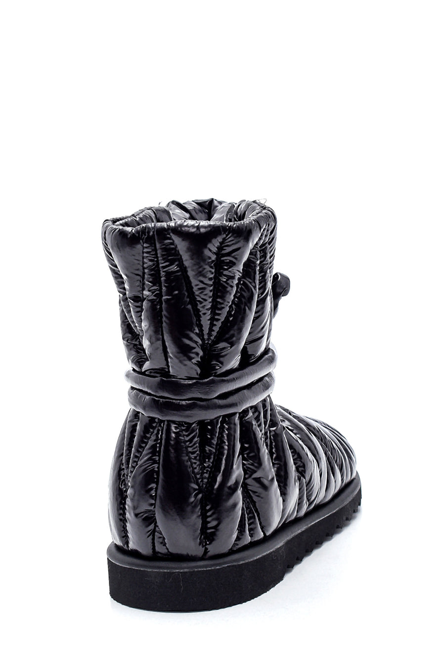 Women's Leather Shiny Puffy Boots