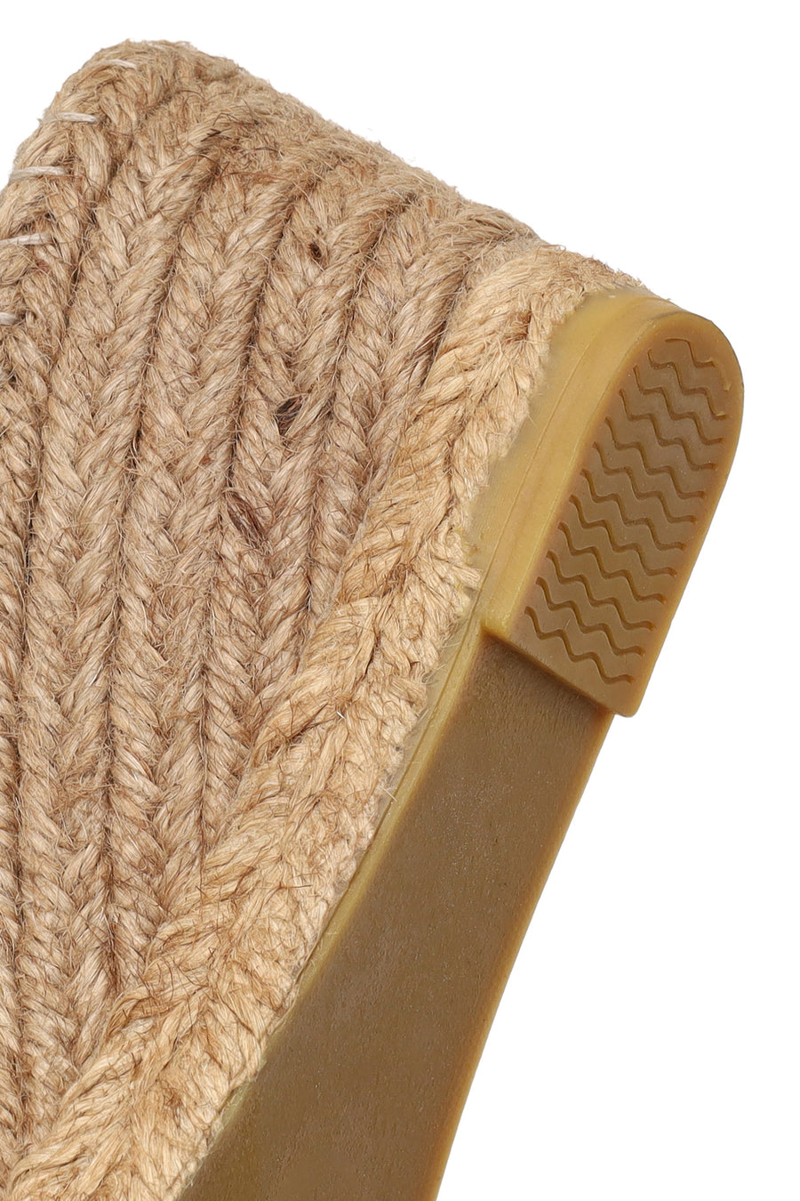 Woman Beige Shiny Wedge-heeled Espadrilles