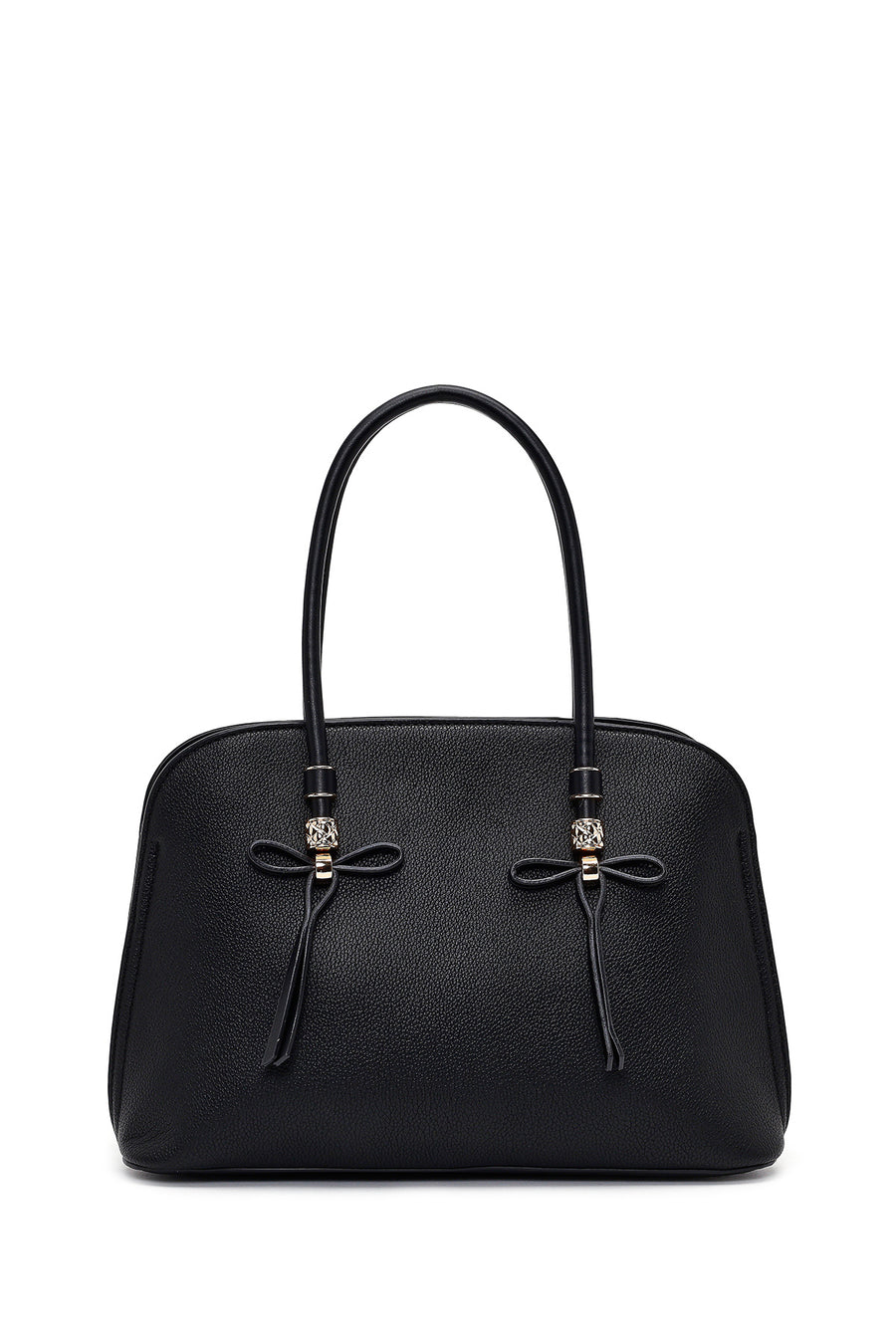 Women's Black Long Strap Classic Handbag