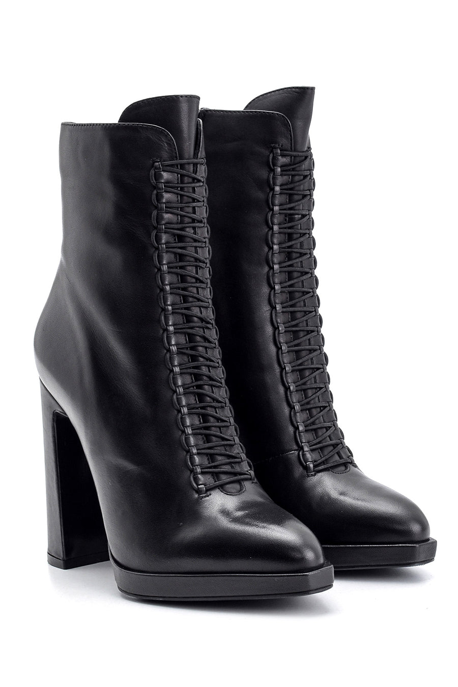 Women's Heeled Leather Boots