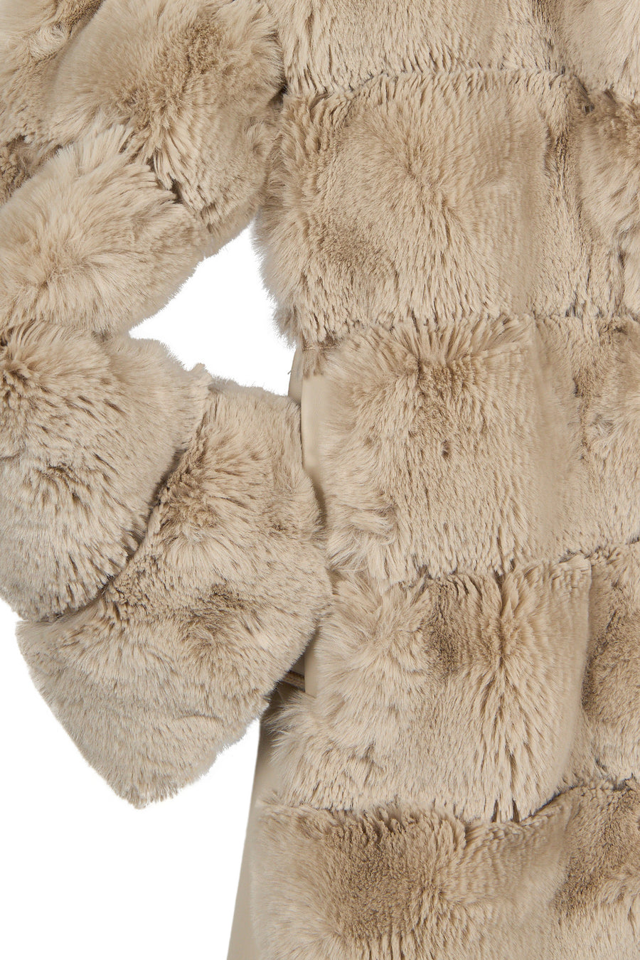 Pinzolo Woman White Belted Teddy Coat