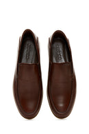 Men's Brown Leather Casual Loafer | Derimod