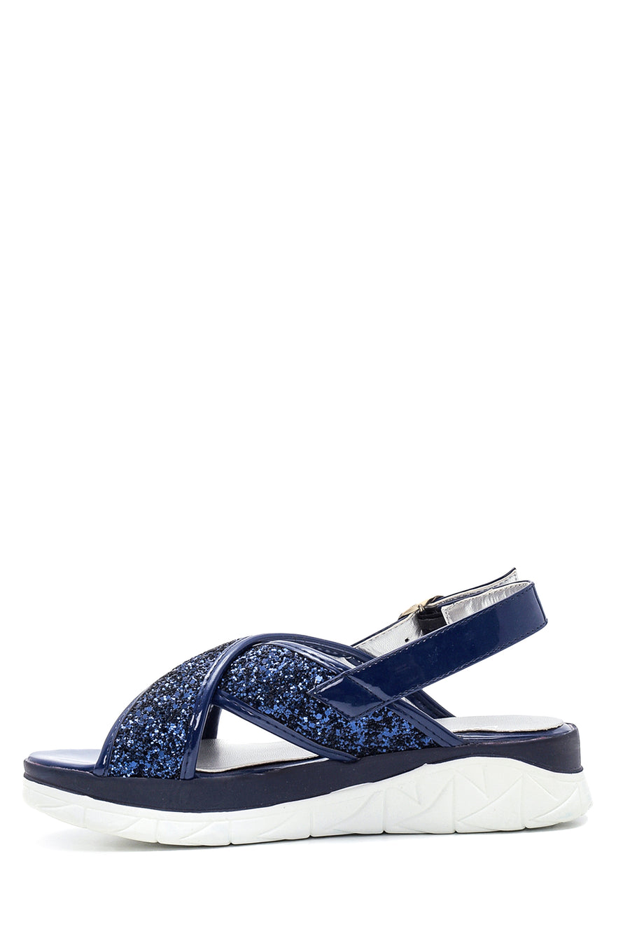 Women's Leather Shiny Sandals