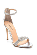 Women's High Heel Leather Sandals | Derimod
