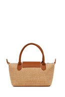 Woman Taba Long-Strap Wicker Mini Shoulder Bag | Derimod