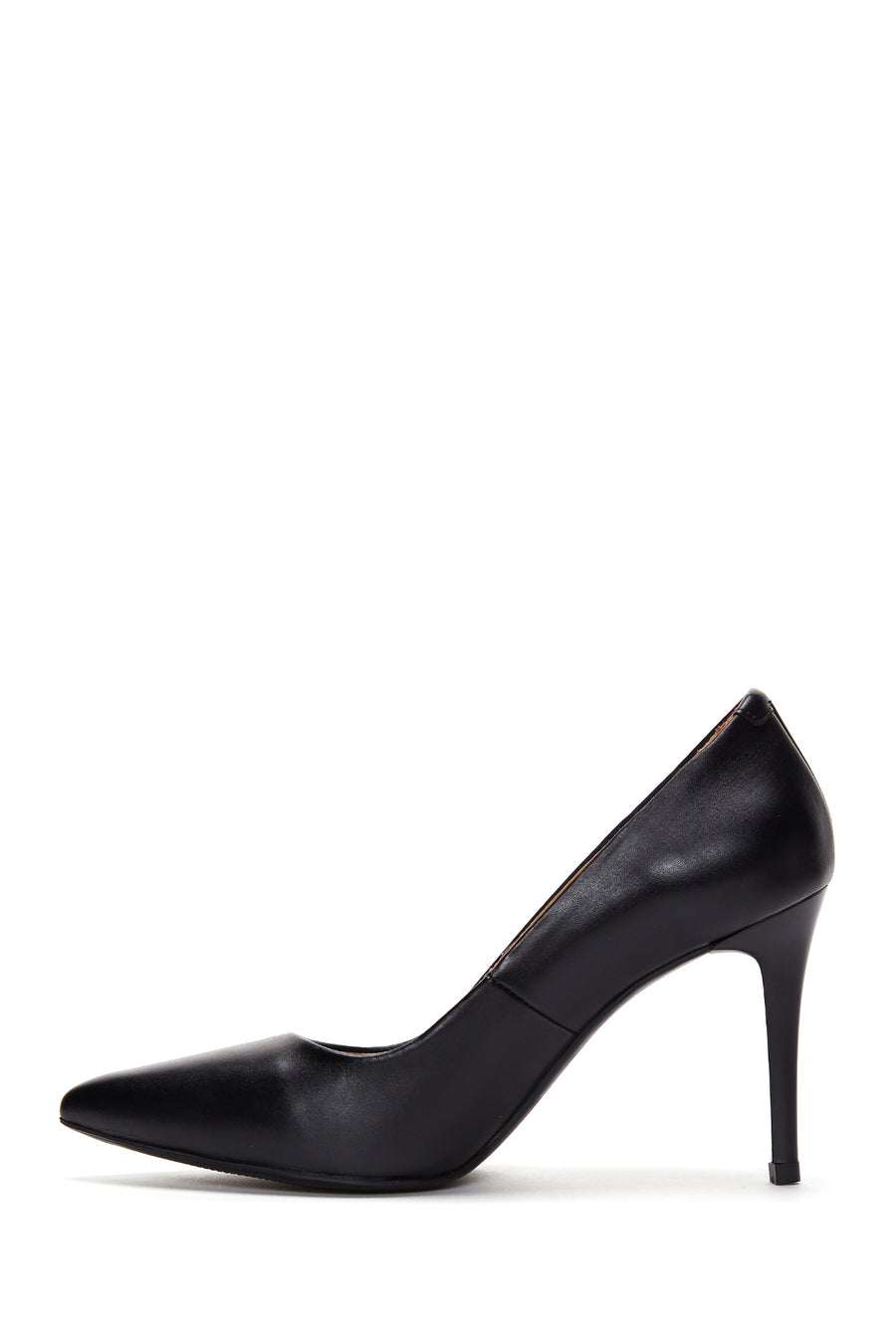 Women's Black Leather Stiletto