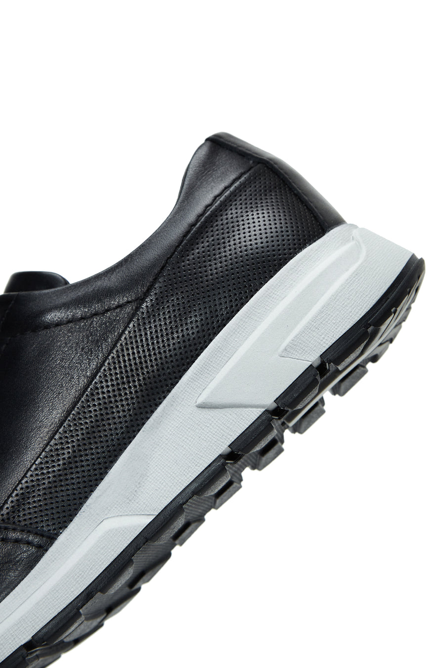 Erkek Siyah Deri Sneaker
