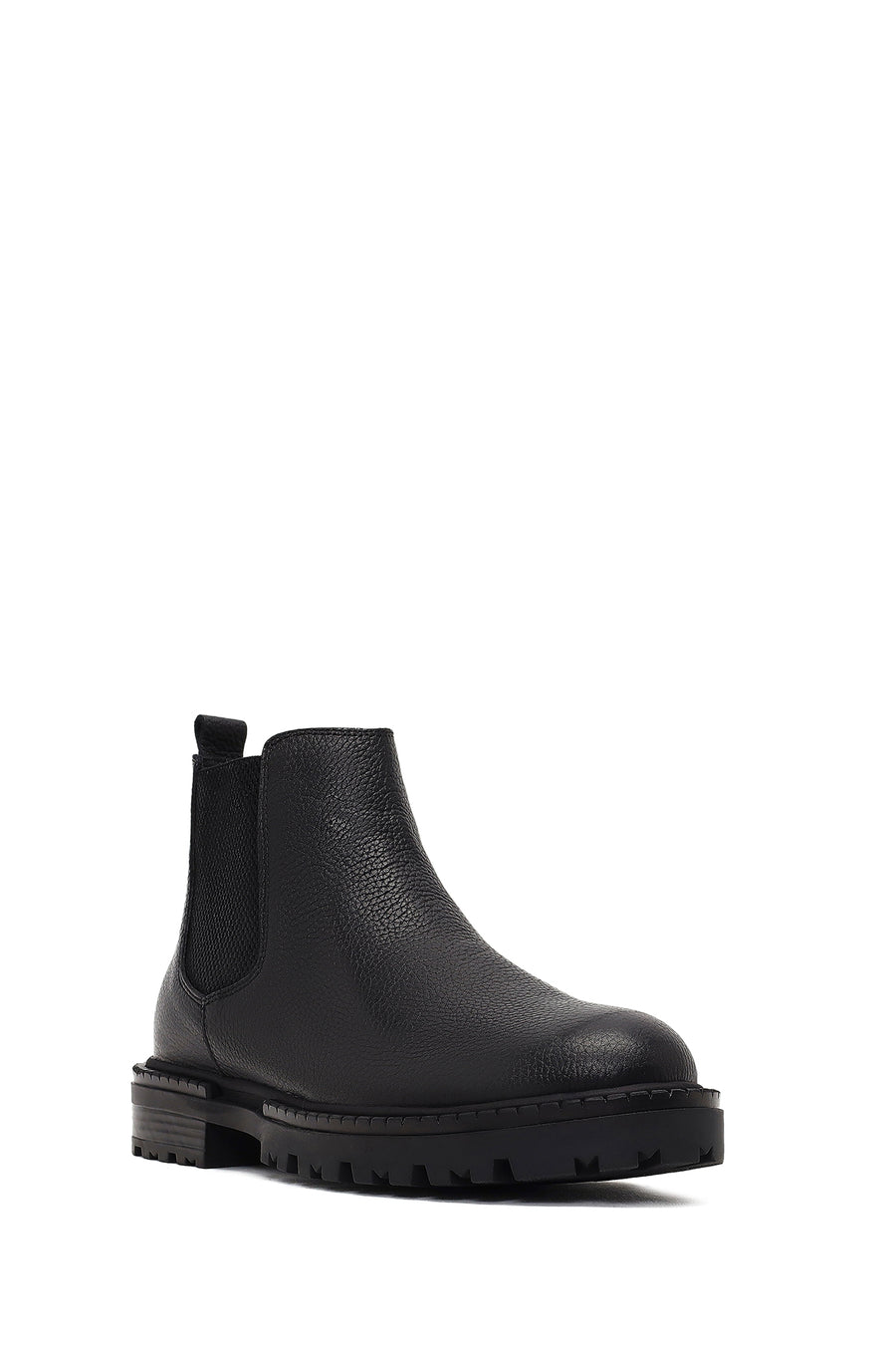 Men's Black Leather Chelsea Boot
