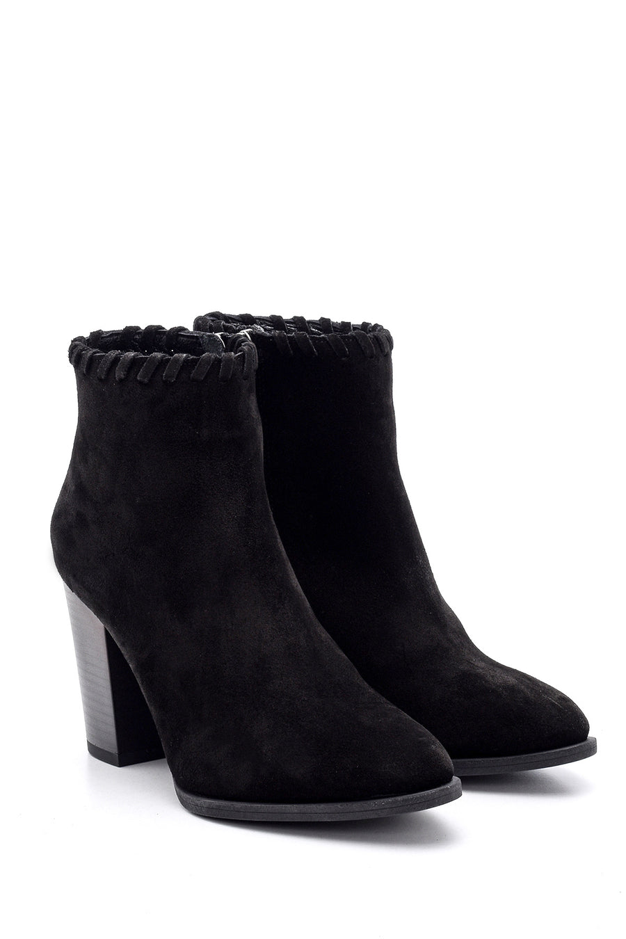 Women's Suede Heeled Boots