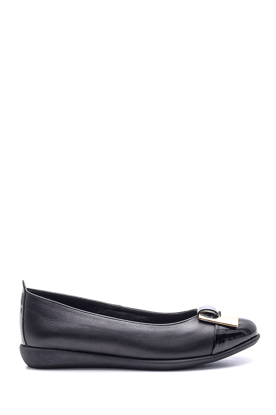 Women's Leather Ballerinas 19WFD243614 | Derimod