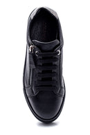 Women's Leather Zipper Sneaker | Derimod