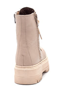 Women's Leather Thick Soled Boots | Derimod