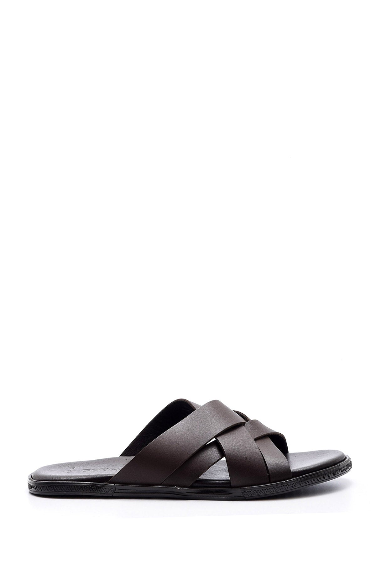 Men's Leather Slippers 19SFD320118 | Derimod