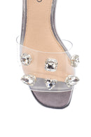 Women's Transparent Stone Slippers | Derimod