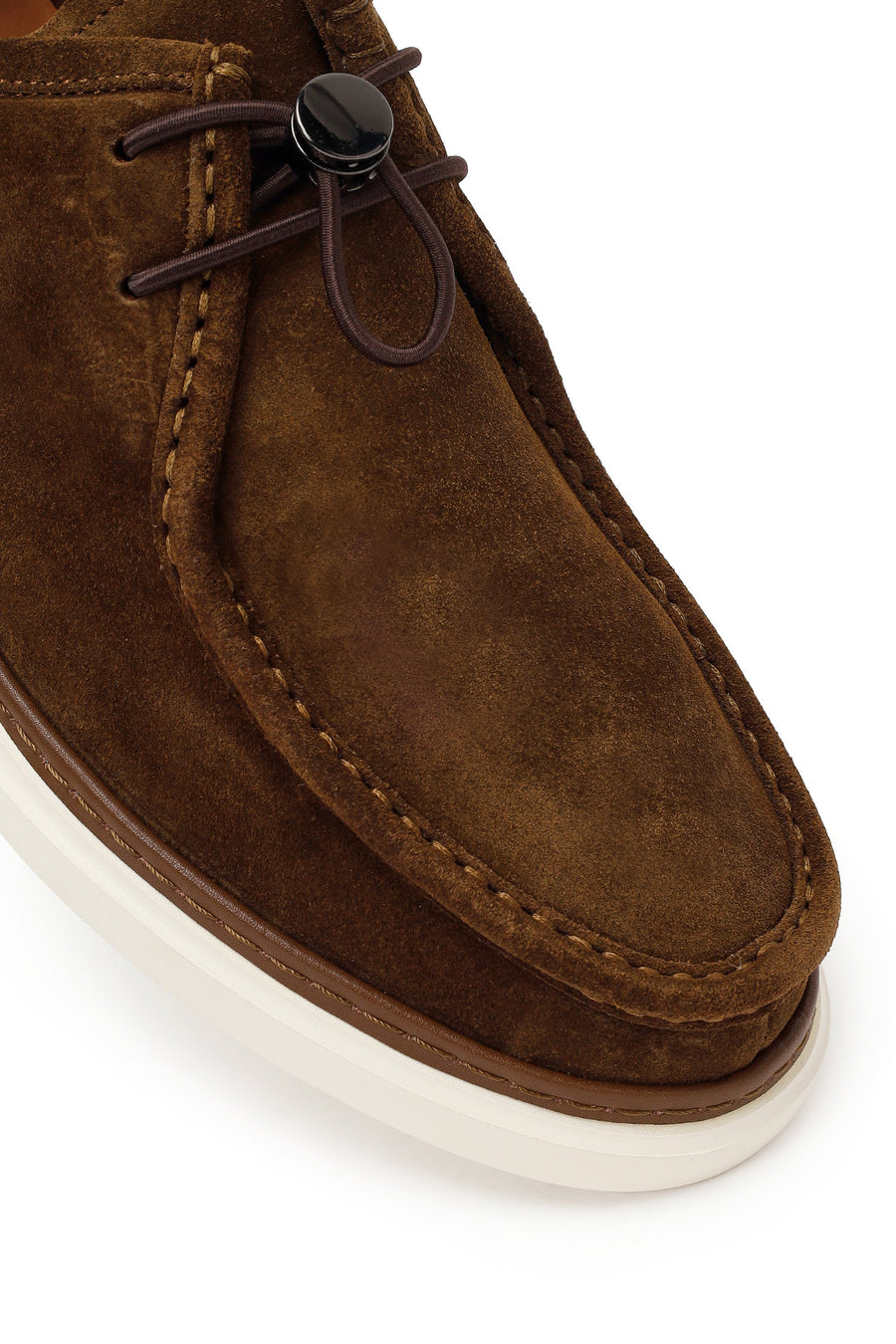 Male Brown Lace-up Suede Casual Shoe