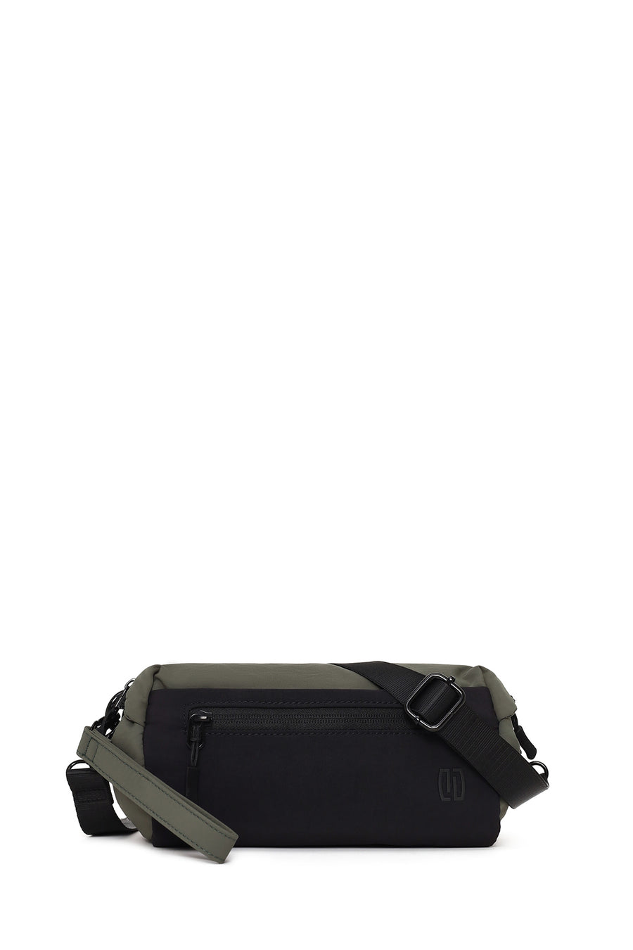 Male Khaki Long-Strap Fabric Mini Crossbody Bag 26SBD30156F | Derimod