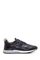 Men's Leather Patterned Sneaker | Derimod