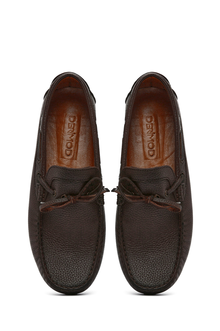 Erkek Kahverengi Deri Casual Loafer