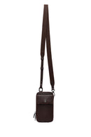 Men's Brown Leather Crossbody Bag | Derimod