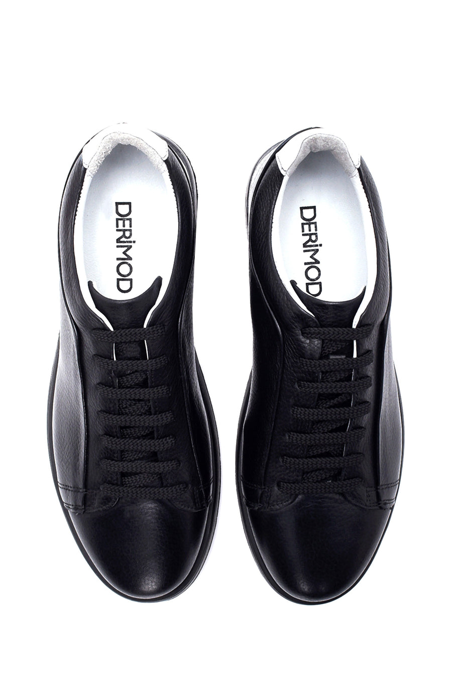 Men's Black Leather Sneaker