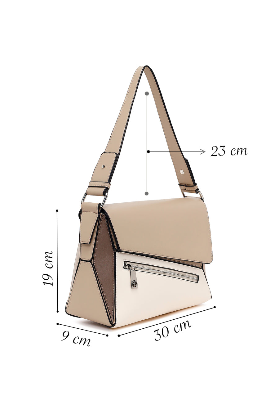 Woman Beige Shoulder Bag