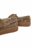 Women's Mink Lace-up Suede Leather Casual Shoes | Derimod