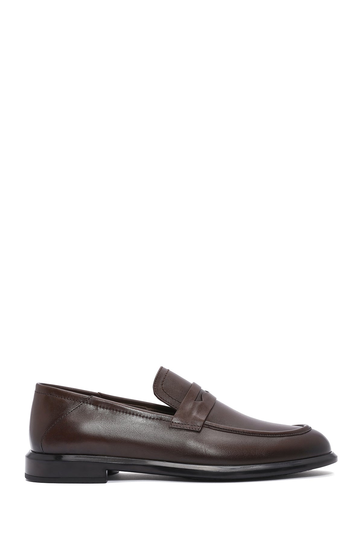 Erkek Kahverengi Deri Casual Loafer 25SFD601318 | Derimod
