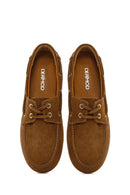 Women's Mink Lace-up Suede Leather Shoes | Derimod